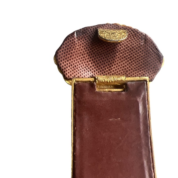 VINTAGE JUDITH LEIBER LEATHER WAIST BELT - Picture 6 of 8